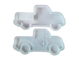 Molde silicona camioneta con flor 